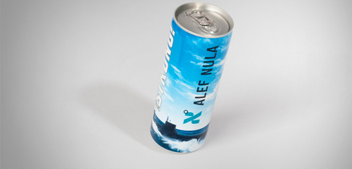 Obal energy drinku pro ALEF NULA