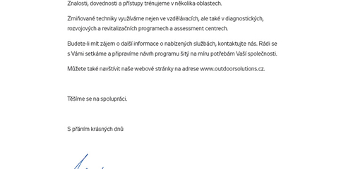 Dopis partnerům 2. varianta