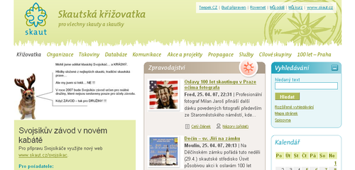 Skautská křižovatka - homepage