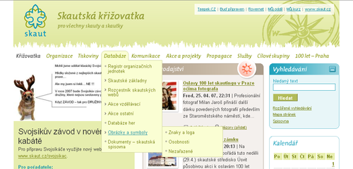 Skautská křižovatka - homepage